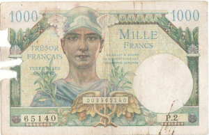 1000 francs Trésor Français type 1947