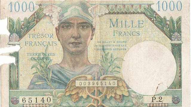 1000 francs Trésor Français type 1947