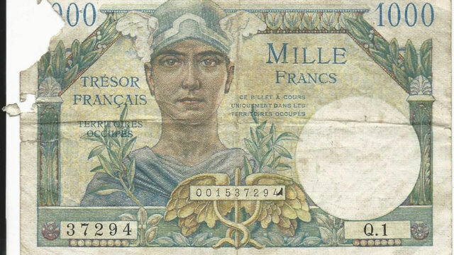 1000 francs Trésor Français type 1947