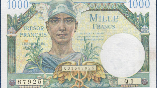 1000 francs Trésor Français type 1947