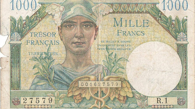 1000 francs Trésor Français type 1947