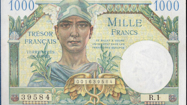 1000 francs Trésor Français type 1947