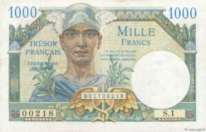 1000 francs Trésor Français type 1947