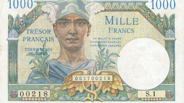 1000 francs Trésor Français type 1947