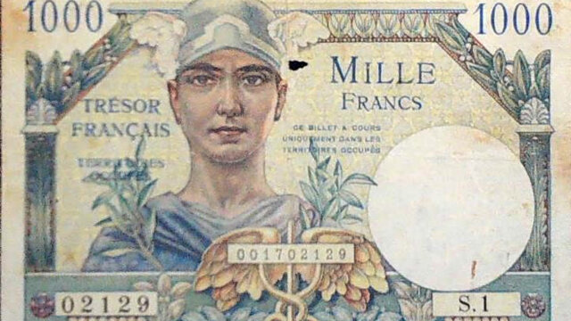 1000 francs Trésor Français type 1947