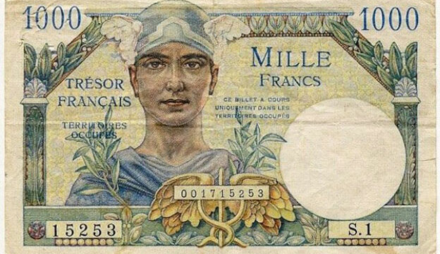 1000 francs Trésor Français type 1947