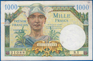 1000 francs Trésor Français type 1947