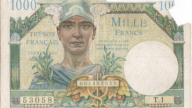 1000 francs Trésor Français type 1947