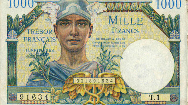 1000 francs Trésor Français type 1947