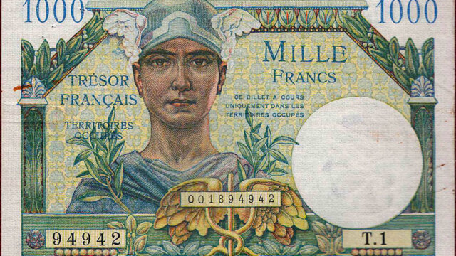 1000 francs Trésor Français type 1947