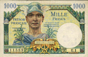 1000 francs Trésor Français type 1947