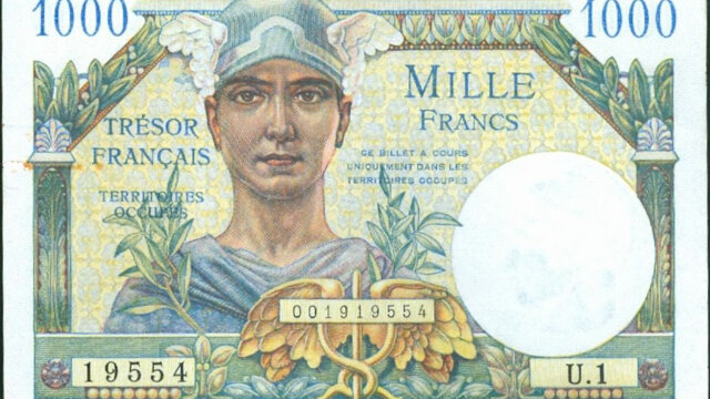 1000 francs Trésor Français type 1947