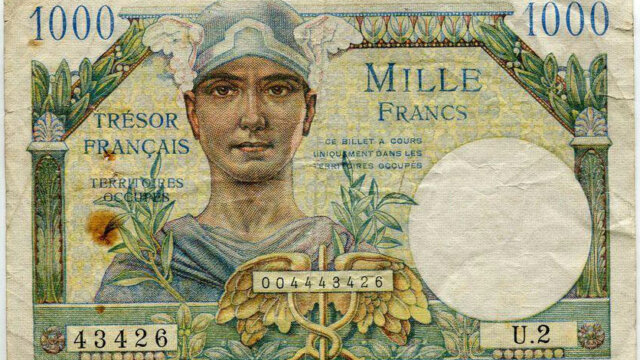 1000 francs Trésor Français type 1947