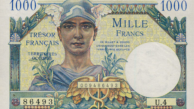 1000 francs Trésor Français type 1947