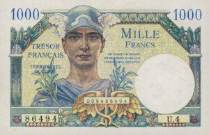 1000 francs Trésor Français type 1947