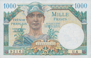 1000 francs Trésor Français type 1947