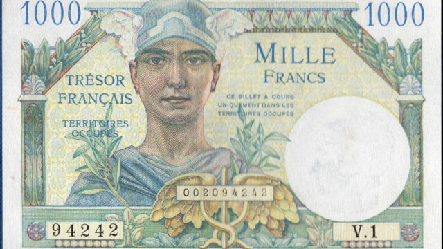 1000 francs Trésor Français type 1947