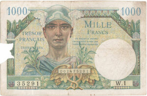 1000 francs Trésor Français type 1947