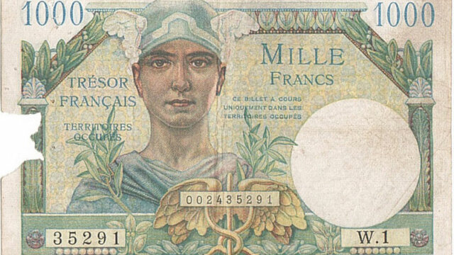 1000 francs Trésor Français type 1947