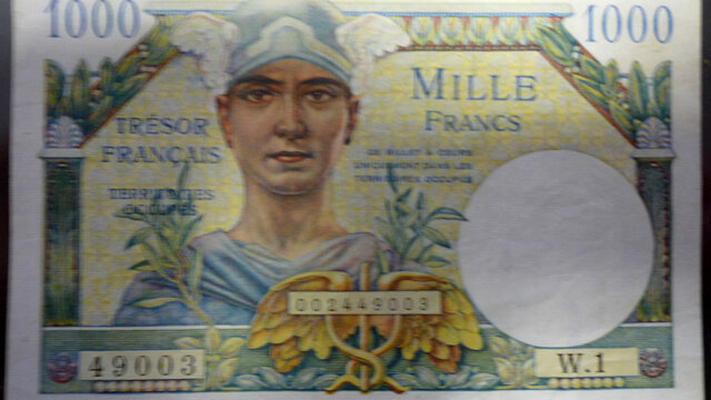 1000 francs Trésor Français type 1947