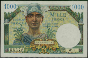 1000 francs Trésor Français type 1947