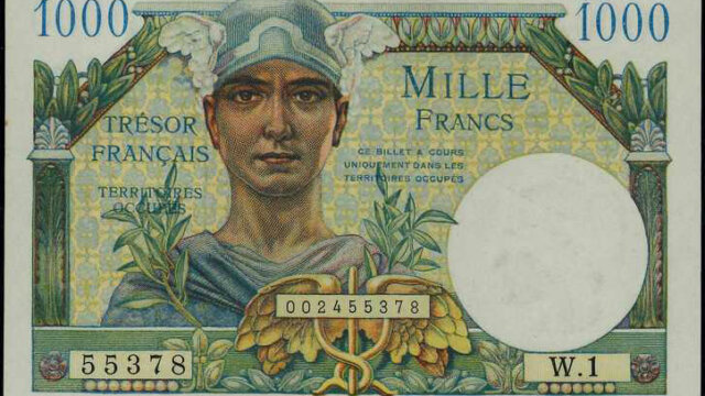 1000 francs Trésor Français type 1947