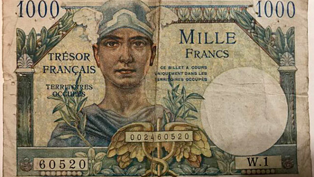 1000 francs Trésor Français type 1947