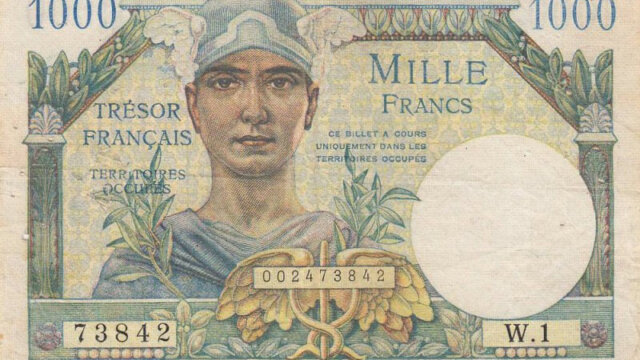 1000 francs Trésor Français type 1947