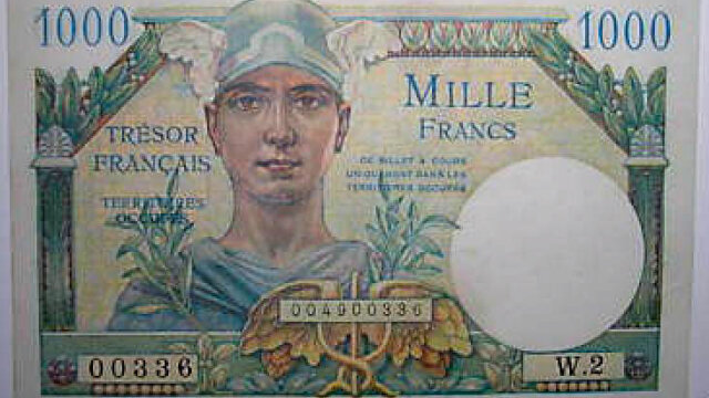 1000 francs Trésor Français type 1947