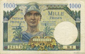 1000 francs Trésor Français type 1947