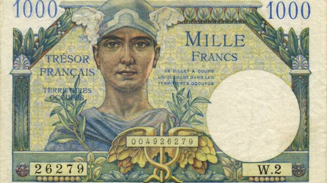 1000 francs Trésor Français type 1947