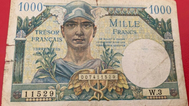 1000 francs Trésor Français type 1947