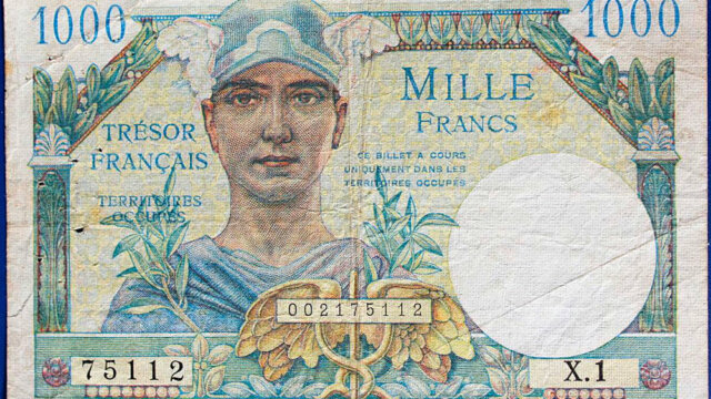 1000 francs Trésor Français type 1947