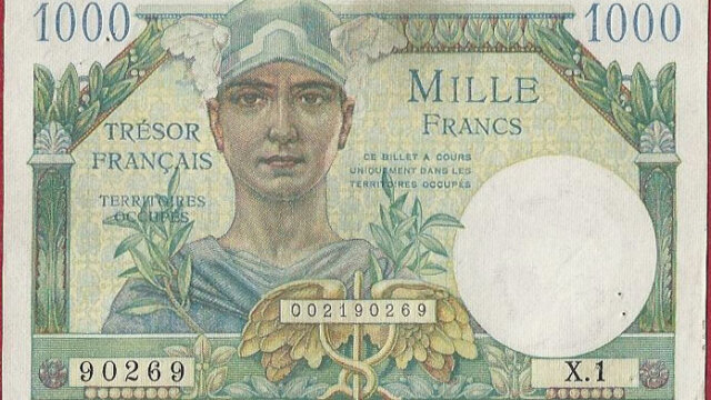 1000 francs Trésor Français type 1947