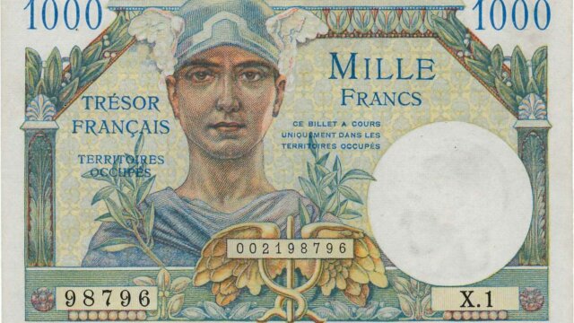 1000 francs Trésor Français type 1947