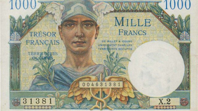 1000 francs Trésor Français type 1947