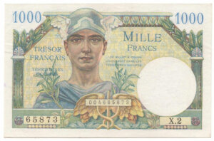 1000 francs Trésor Français type 1947