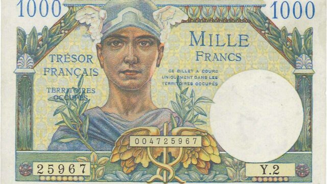 1000 francs Trésor Français type 1947