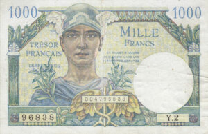 1000 francs Trésor Français type 1947