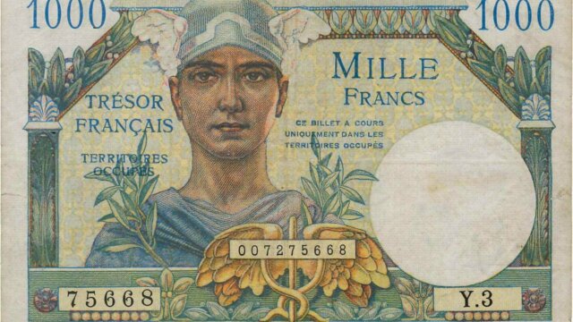 1000 francs Trésor Français type 1947