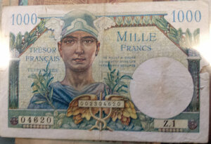 1000 francs Trésor Français type 1947