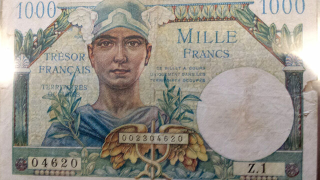 1000 francs Trésor Français type 1947