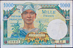 1000 francs Trésor Français type 1947