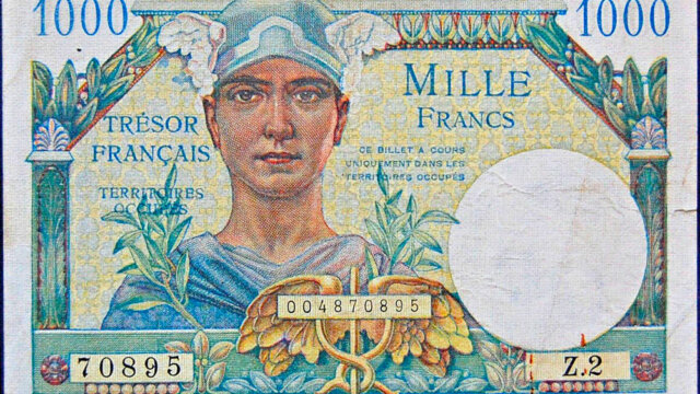 1000 francs Trésor Français type 1947