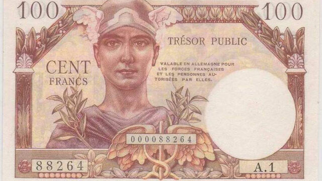 100 francs Trésor Public type 1955