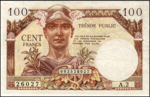 100 francs Trésor Public type 1955