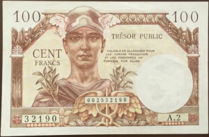 100 francs Trésor Public type 1955