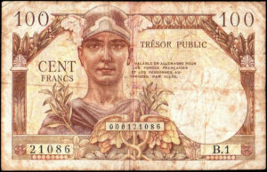 100 francs Trésor Public type 1955