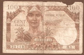 100 francs Trésor Public type 1955