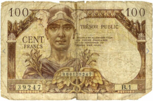 100 francs Trésor Public type 1955